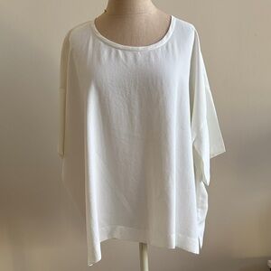 Vince Classic IvoryShort Sleeve Flowy Top